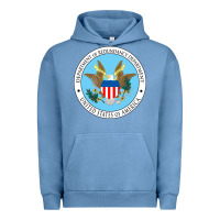 Pigment Pebble Blue department of redundancy department Urban Hoodie - linhVisuals