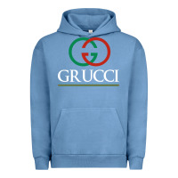 Pigment Pebble Blue grucci Urban Hoodie - linhVisuals
