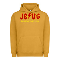 Pigment Peanut Butter jesus rocks highway to heaven Urban Hoodie - linhVisuals