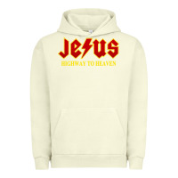 Pigment Pistachio jesus rocks highway to heaven Urban Hoodie - linhVisuals