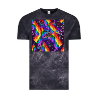 Cloud Black lgbt flag seamless pattern Vintage Tee - FaDigitalArtStudio