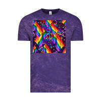 Cloud Purple lgbt flag seamless pattern Vintage Tee - FaDigitalArtStudio