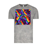 Cloud Rock lgbt flag seamless pattern Vintage Tee - FaDigitalArtStudio