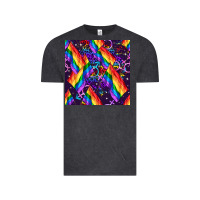Vintage Black lgbt flag seamless pattern Vintage Tee - FaDigitalArtStudio