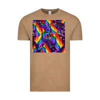 Vintage Coffee lgbt flag seamless pattern Vintage Tee - FaDigitalArtStudio
