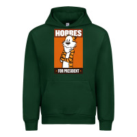 Forest Green hobbes for president Urban Hoodie - linhVisuals