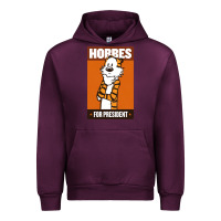 Mauve Wine hobbes for president Urban Hoodie - linhVisuals