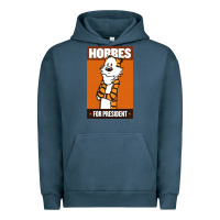 Pigment Midnight Navy hobbes for president Urban Hoodie - linhVisuals