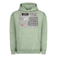 Pigment Oil Green akai mpc2000 Urban Hoodie - linhVisuals