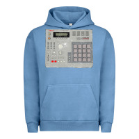 Pigment Pebble Blue akai mpc2000 Urban Hoodie - linhVisuals