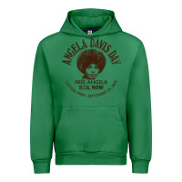 Emerald angela davis day 70s black rights Urban Hoodie - linhVisuals