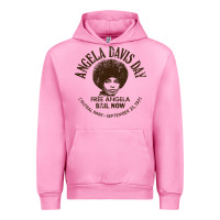 Fuchsia Pink angela davis day 70s black rights Urban Hoodie - linhVisuals