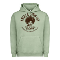 Pigment Oil Green angela davis day 70s black rights Urban Hoodie - linhVisuals