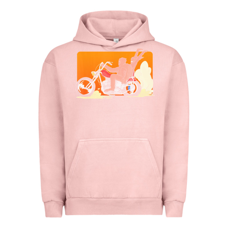 Bigfoot T  Shirt Bigfoot Riding Motorcycle For Biker Sasquatch Chick T Urban Hoodie by linhVisuals | Teevron
