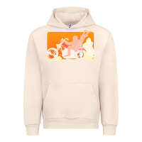 Sandshell bigfoot t  shirt bigfoot riding motorcycle for biker sasquatch chick t Urban Hoodie - linhVisuals