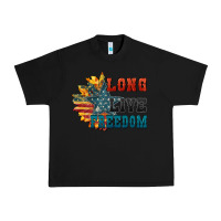 Black Long live freedom Urban Heavy Tee - FaDigitalArtStudio