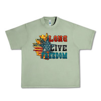 Oil Green Long live freedom Urban Heavy Tee - FaDigitalArtStudio