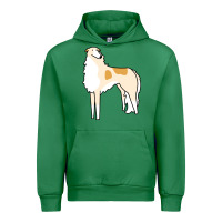 Emerald borzoi Urban Hoodie - linhVisuals