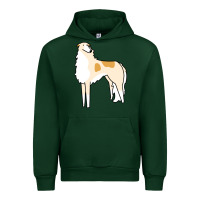 Forest Green borzoi Urban Hoodie - linhVisuals