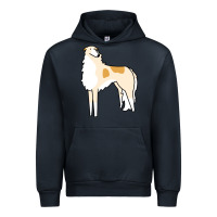 Navy borzoi Urban Hoodie - linhVisuals