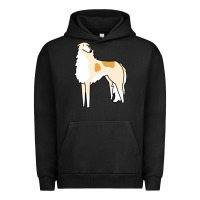 Pigment Black borzoi Urban Hoodie - linhVisuals