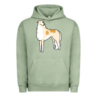 Pigment Oil Green borzoi Urban Hoodie - linhVisuals