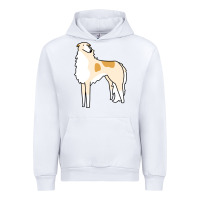 White borzoi Urban Hoodie - linhVisuals