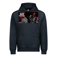 Navy until i return yb Urban Hoodie - linhVisuals