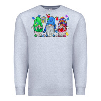 Heather Grey autism gnome Premium Sweatshirt - JahusDesignShop