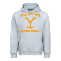 Heather Grey dutton ranch Urban Hoodie - linhVisuals