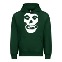 Forest Green mens skull Urban Hoodie - linhVisuals
