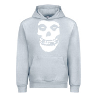 Heather Grey mens skull Urban Hoodie - linhVisuals