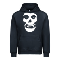 Navy mens skull Urban Hoodie - linhVisuals