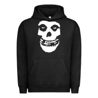 Pigment Black mens skull Urban Hoodie - linhVisuals