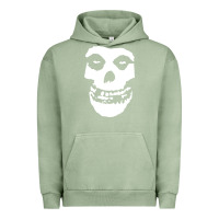 Pigment Oil Green mens skull Urban Hoodie - linhVisuals