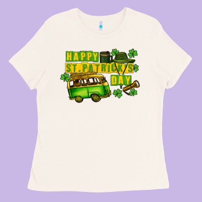 Camper Happy St. Patrick's Day Ladies Tee Designed By Cowgirlartshop