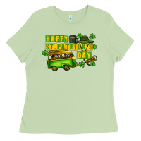 Matcha Camper Happy St. Patrick's Day Ladies Tee - CowGirlArtShop