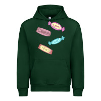 Forest Green candy pieces Urban Hoodie - linhVisuals