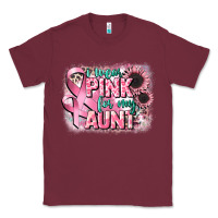 Burgundy i wear pink for my aunt Classic Tee - CowGirlArtShop