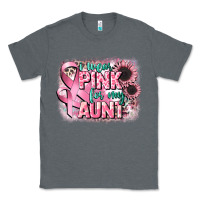 Charcoal Heather i wear pink for my aunt Classic Tee - CowGirlArtShop