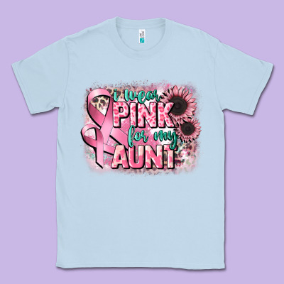 I Wear Pink For My Aunt Classic Tee Designed By Cowgirlartshop