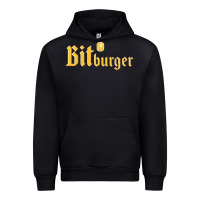 Black #bitburger Urban Hoodie - linhVisuals