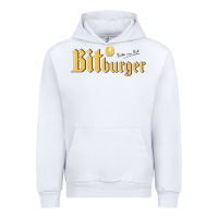 White #bitburger Urban Hoodie - linhVisuals
