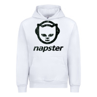 White napster    napster Urban Hoodie - linhVisuals