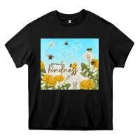 Black spread kindness with dandelions Heavy Core Tee - TumblerDesignByShophia