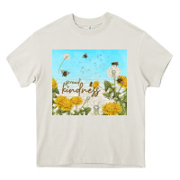 Cream spread kindness with dandelions Heavy Core Tee - TumblerDesignByShophia