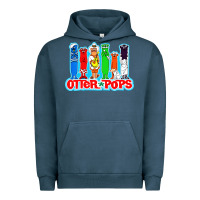 Pigment Midnight Navy otter pops anime character Urban Hoodie - linhVisuals