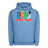 Pigment Pebble Blue otter pops anime character Urban Hoodie - linhVisuals