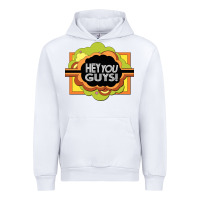 White hey you guys   the electric company Urban Hoodie - linhVisuals