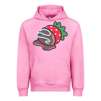 Fuchsia Pink chocolate covered strawberry Urban Hoodie - linhVisuals